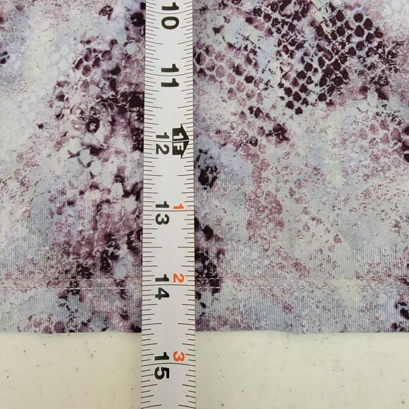 Champion Long Sleeve Purple Animal Print Crop Top Cheer Women’s Size Medium - Picture 6 of 9